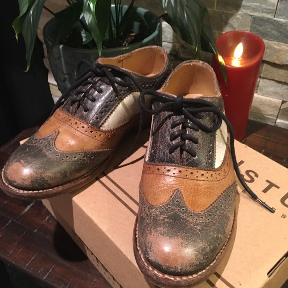 Bed Stu Shoes New Bed Stu Lita Tricolor Wing Tip Loafers Poshmark